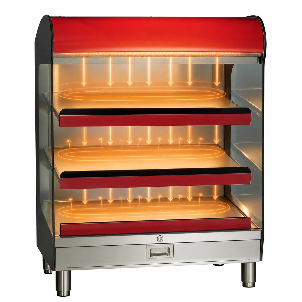 Alto-Shaam Halo Heat 36-Inch Countertop Heated Shelf Merchandiser — 72 lb