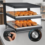 DoughXpress Heated Food Display — 31.5″, 2 Shelves