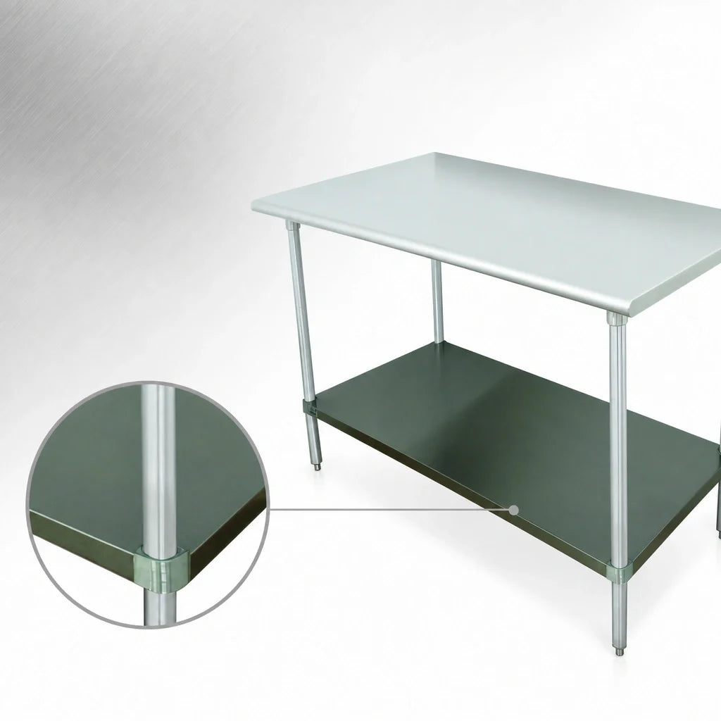Advance Tabco Work Table Undershelf — 3′, Stainless Steel