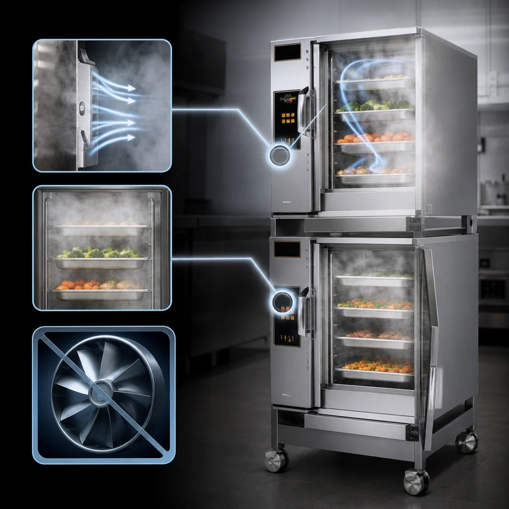 AccuTemp Evolution Electric Steamer — Double Stack, 12 Pans