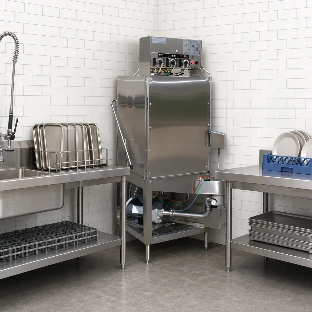 American Dish Service Corner Dishwasher — Low Temp, 37 Racks/Hour