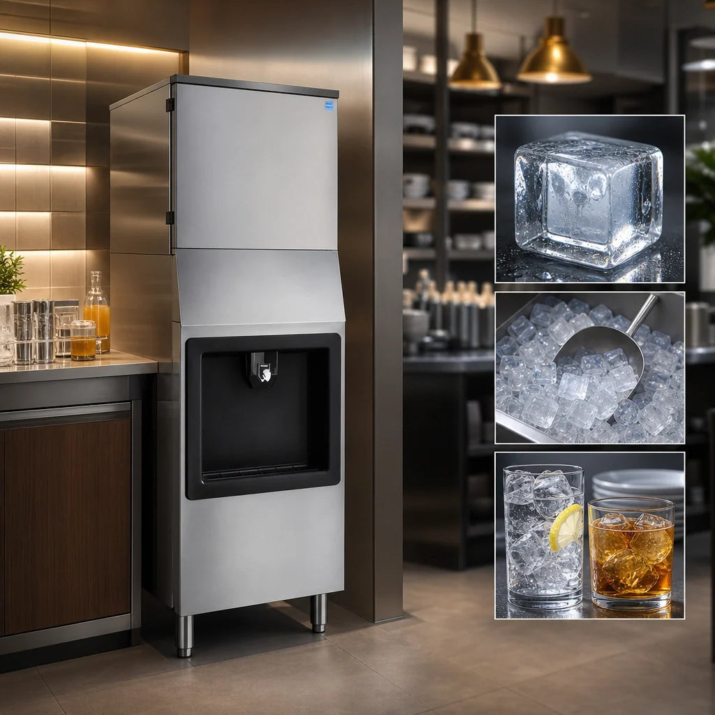 Atosa Hotel Ice Machine & Dispenser — 350 lb/Day, 160 lb Bin