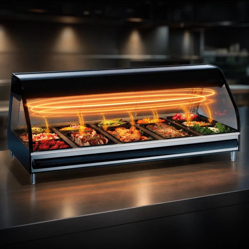 Alto-Shaam Halo Heat 72-Inch Countertop Heated Display Case with Curved Glass