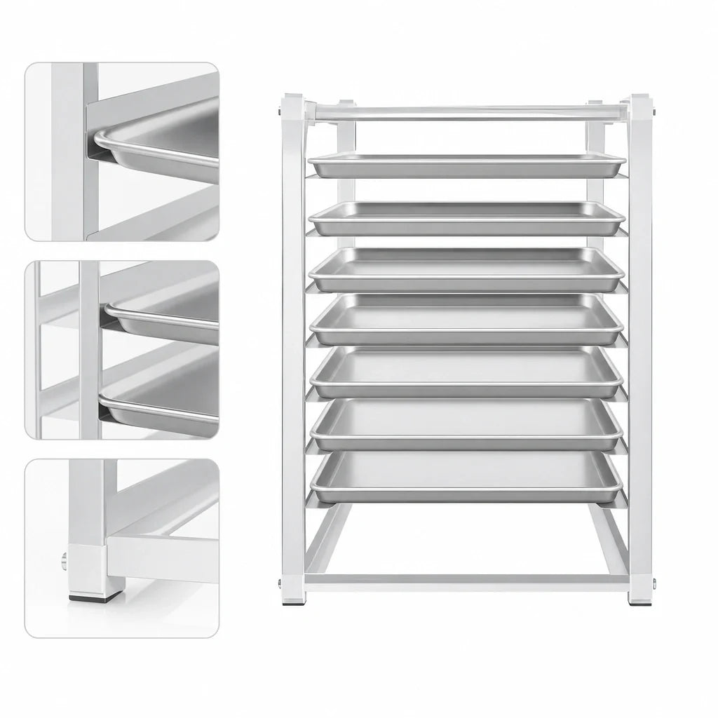 Atosa Refrigerator Pan Rack — 7 Half-Size Pans