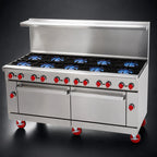 American Range Gas Range — 72″, 12 Burners & 2 Ovens