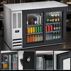 Beverage-Air Back Bar Refrigerator — 48″, Sliding Glass Doors, Stainless