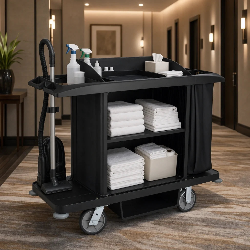 Rubbermaid Xtra Housekeeping Cart — Full Size, With Bag