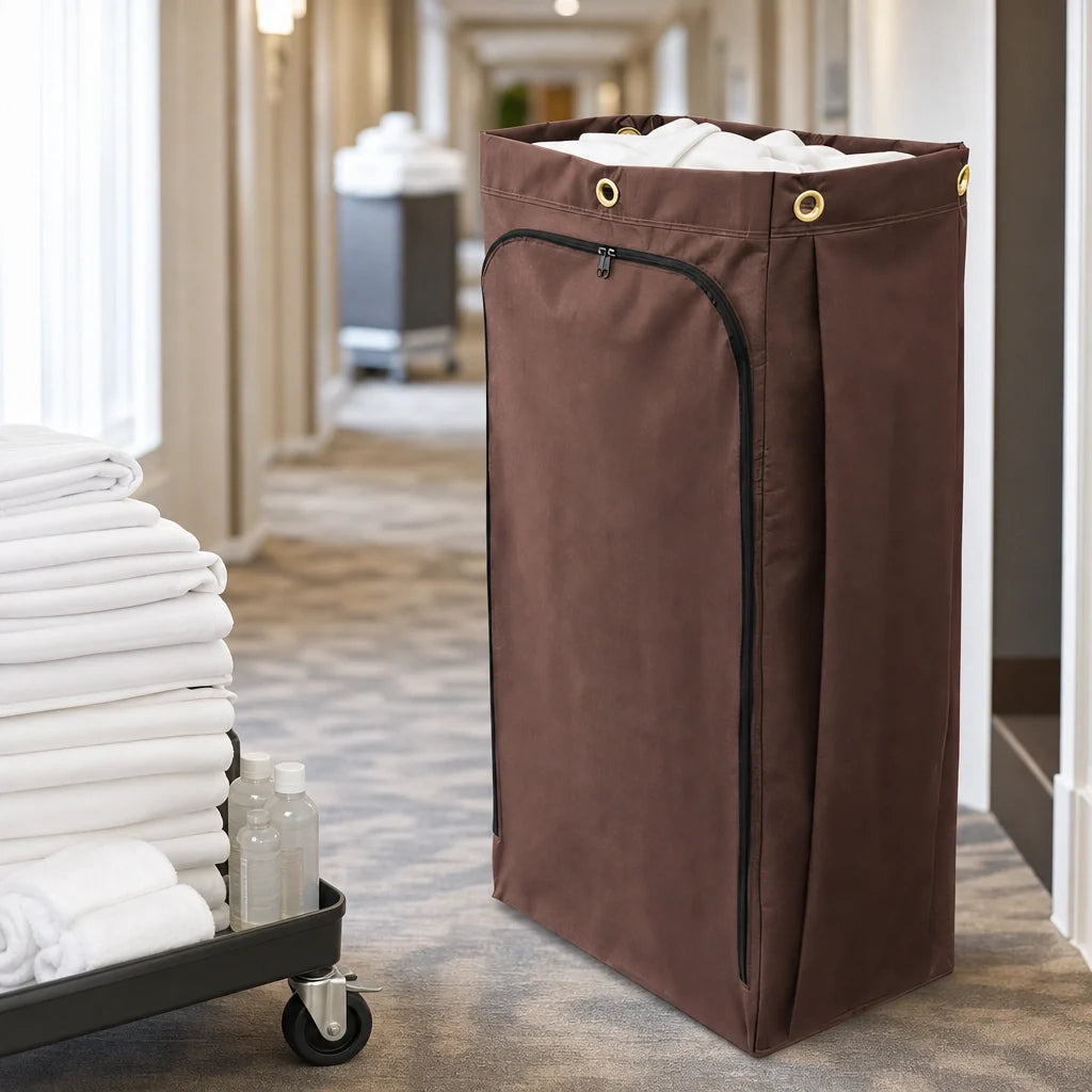 Rubbermaid Replacement Cart Bags — Brown, 30 Gallon, Case of 4