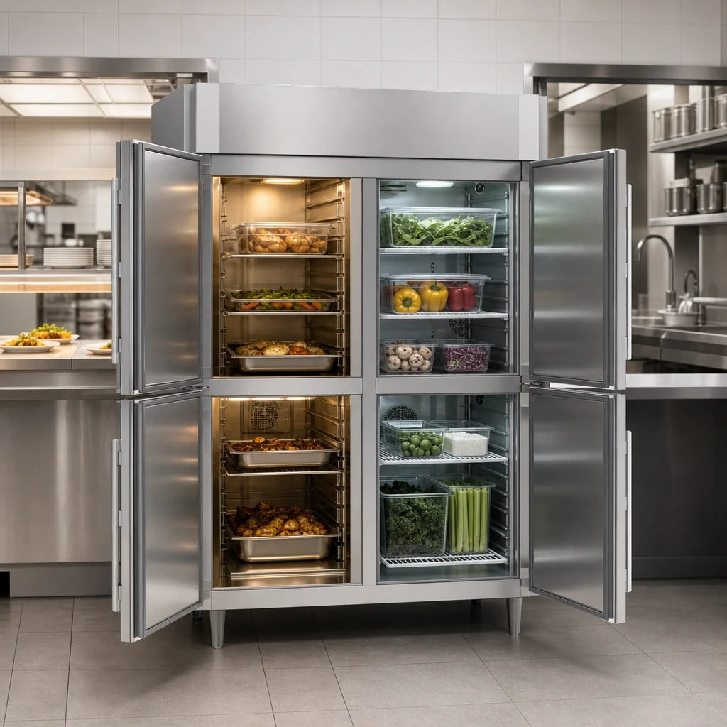Victory Pass-Through Warmer & Refrigerator — 2 Sections, EW-PT-HD