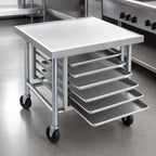 Advance Tabco Mobile Mixer Table — 36″ × 30″