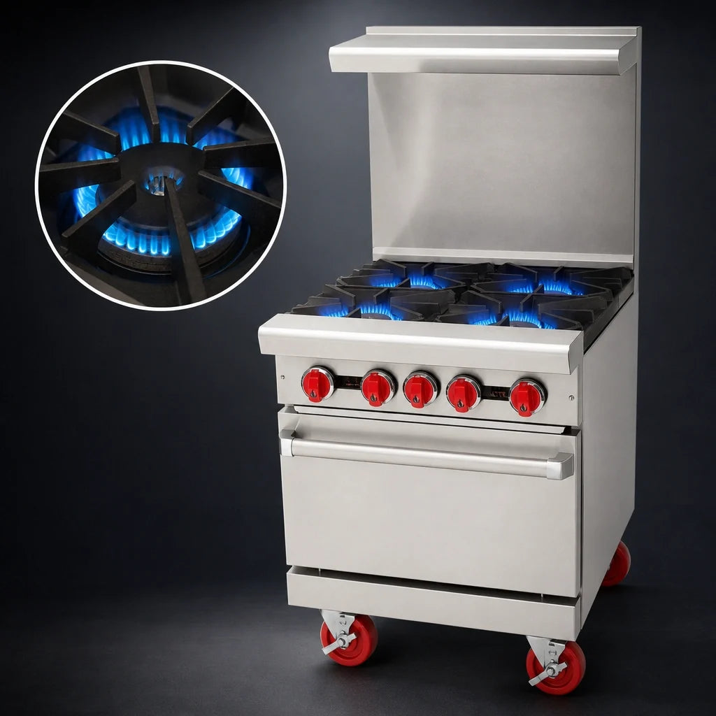 American Range Gas Range — 24″, 4 Burners & Oven