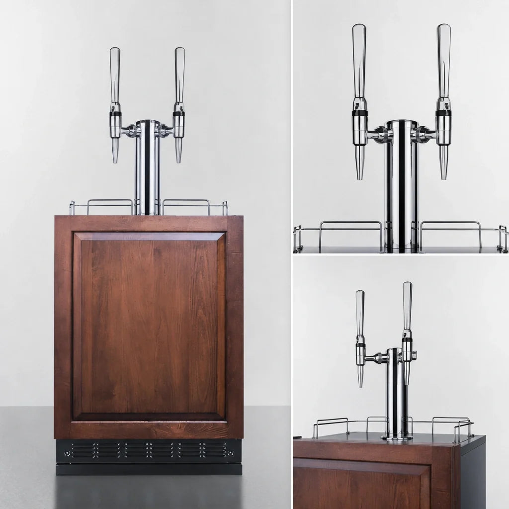 Summit Cold Brew & Nitro Coffee Kegerator — 24″, Dual Tap