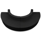 Alon Modular Reception Configuration with Four Black LeatherSoft Chairs