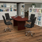 Oval Dining Table & 4 Chairs — Black