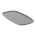 Dalebrook Marl Rectangular Melamine Side Plate — Grey, 11-3/4″, Set of 12