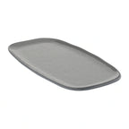 Dalebrook Marl Rectangular Melamine Side Plate — Grey, 11-3/4″, Set of 12
