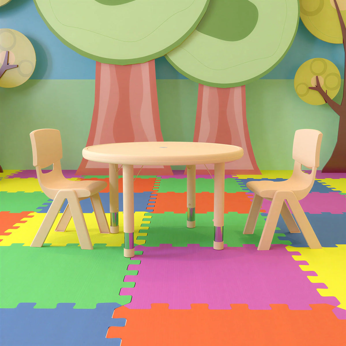 Round Activity Table & 2 Chairs