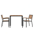 Square Patio Table & 2 Chairs — 35″ (XU-DG-810060062)