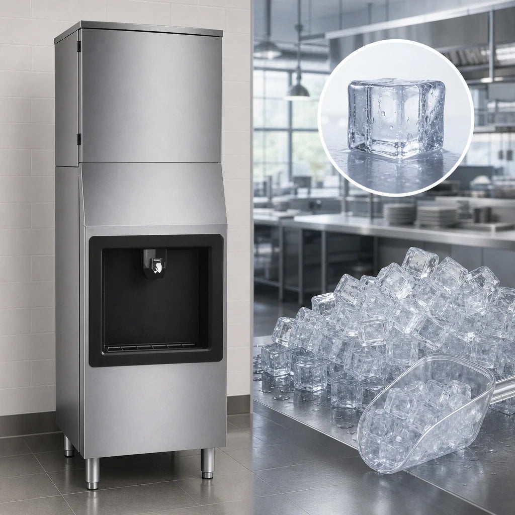 Atosa Hotel Ice Machine & Dispenser — 350 lb/Day, 160 lb Bin