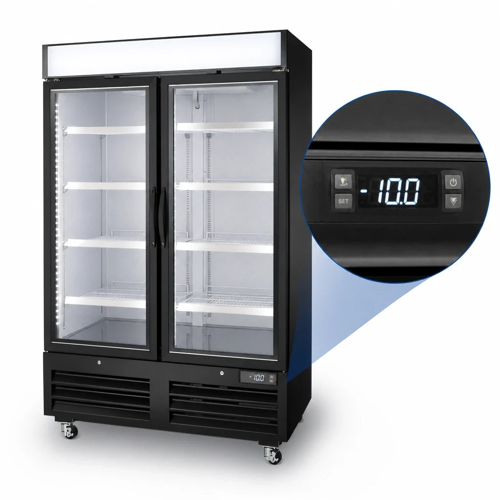 Arctic Air Glass-Door Display Freezer — 54″, 49 Cu. Ft.