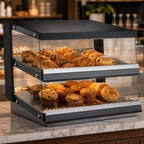 DoughXpress Heated Food Display — 31.5″, 2 Shelves