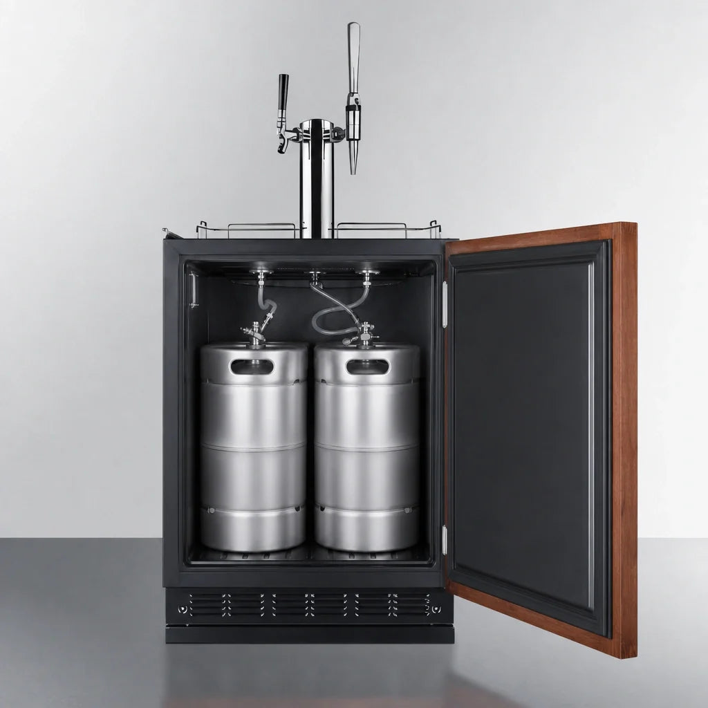 Summit Cold Brew & Nitro Coffee Kegerator — 24″, Dual Tap