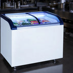 Adcraft Black Diamond Glass-Top Chest Freezer — 6.4 Cu. Ft.