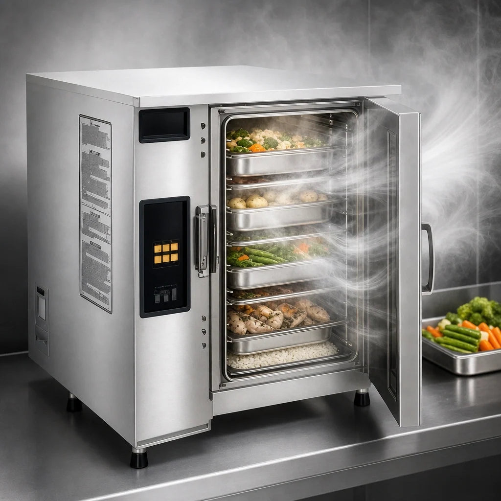 AccuTemp Evolution Countertop Steamer — 6 Pans, 440V