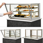 Federal Industries Italian Glass Series 36-Inch Heated Drop-In Counter Display Case with Tempered Glass