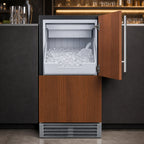 Summit Built-In Cube Ice Machine — 25 lb Bin
