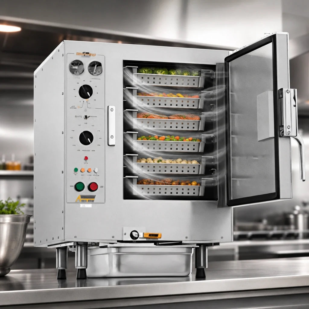 AccuTemp Countertop Electric Steamer — 6 Pans, 208V
