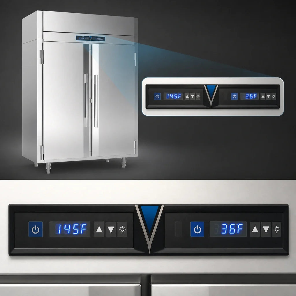 Victory Pass-Through Warmer & Refrigerator — 2 Sections, EW-PT
