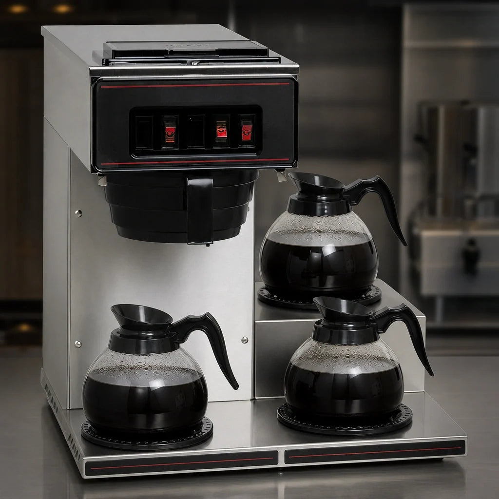 BUNN Pourover Coffee Maker — 3 Warmers, 120V