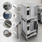 AccuTemp Evolution Electric Steamer — Double Stack, 12 Pans