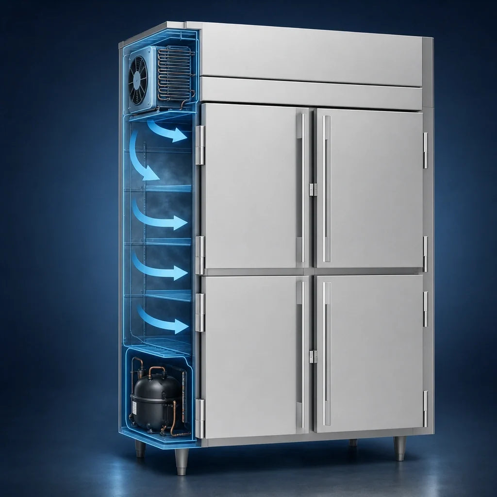 Victory Pass-Through Warmer & Refrigerator — 2 Sections, EW-PT-HD