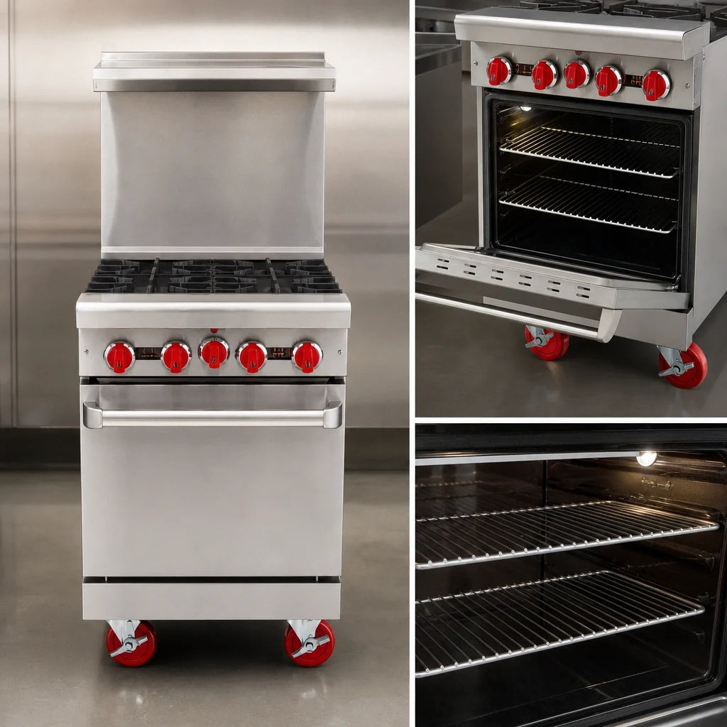 American Range Gas Range — 24″, 4 Burners & Oven