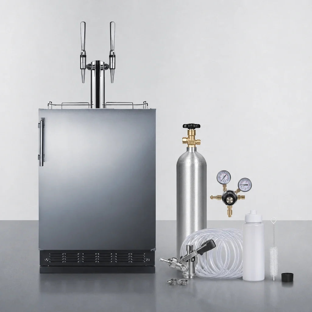 Summit Nitro Coffee Kegerator — 24″, Dual Tap