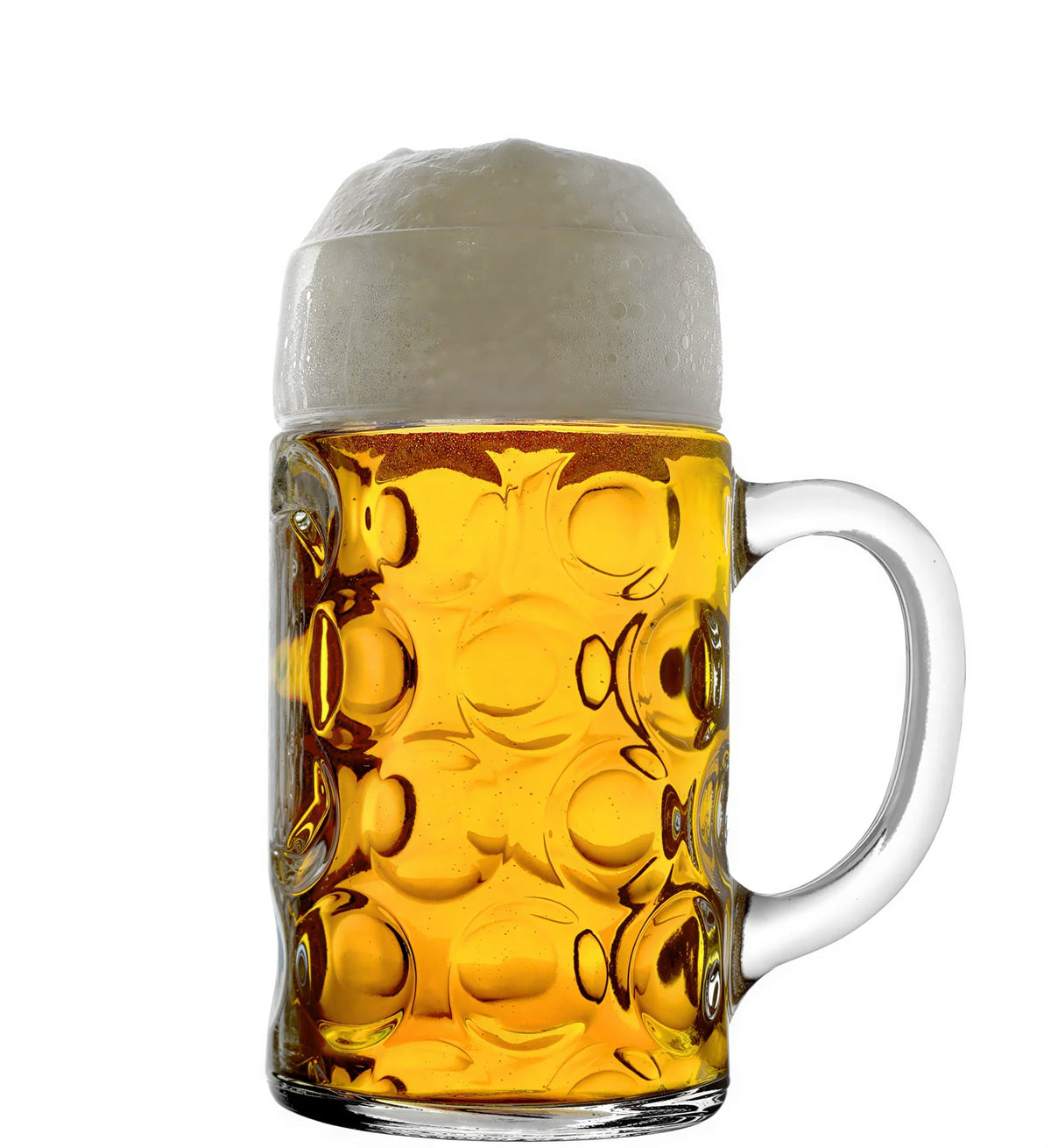 Stolzle Mug Isar 35 oz Stemless Glass Oktoberfest Beer Mug — 35 oz