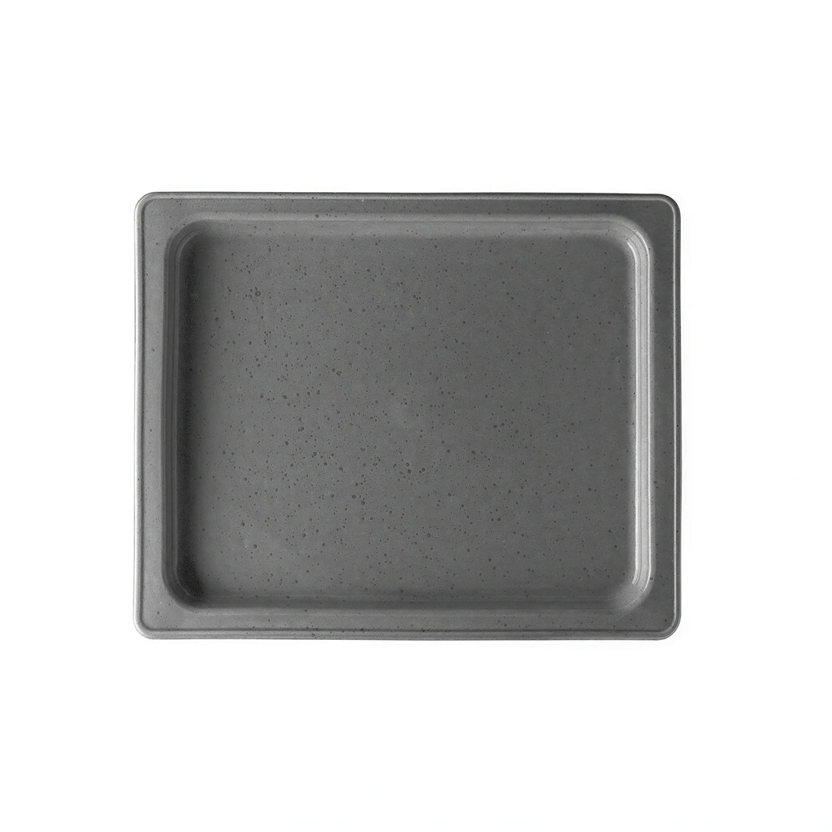 G. Benedikt GN 1/2 Porcelain Rectangular Tray Dish — Gray