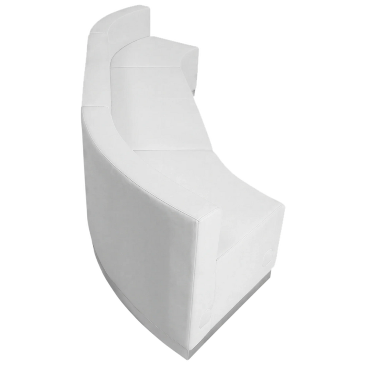 Alon Loveseat & 2 Curved Chairs — White, 770