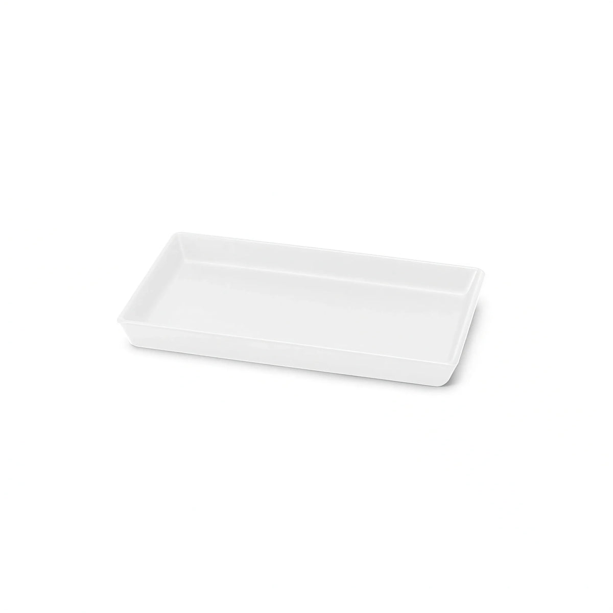 Steelite Delfin Supermarket Rectangular Melamine Display Tray — White, 10″