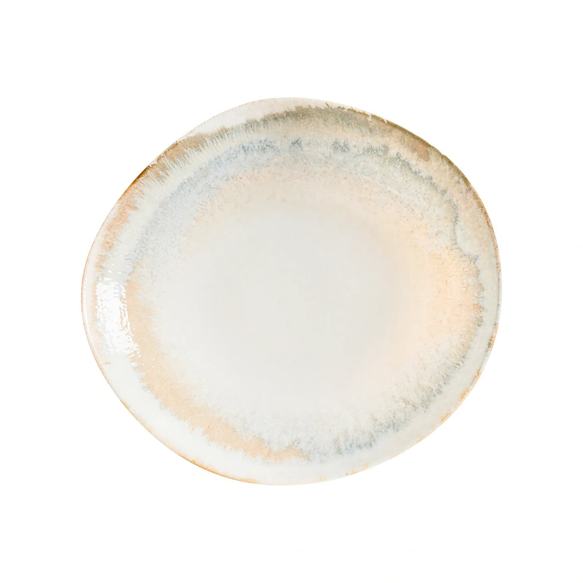 Bonna Vago Porcelain Round Flat Plate — 6-3/8″, Set of 12