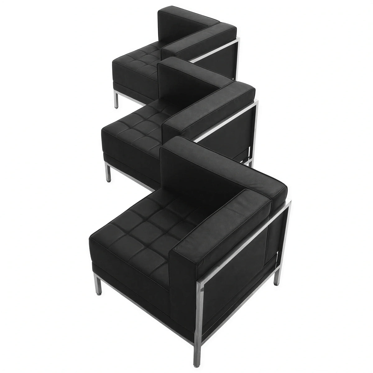Imagination Modular Corner Chair Set — Black