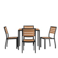 Square Patio Table & 4 Chairs — 35″ (XU-DG-810060364)