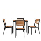 Square Patio Table & 4 Chairs — 35″ (XU-DG-810060364)