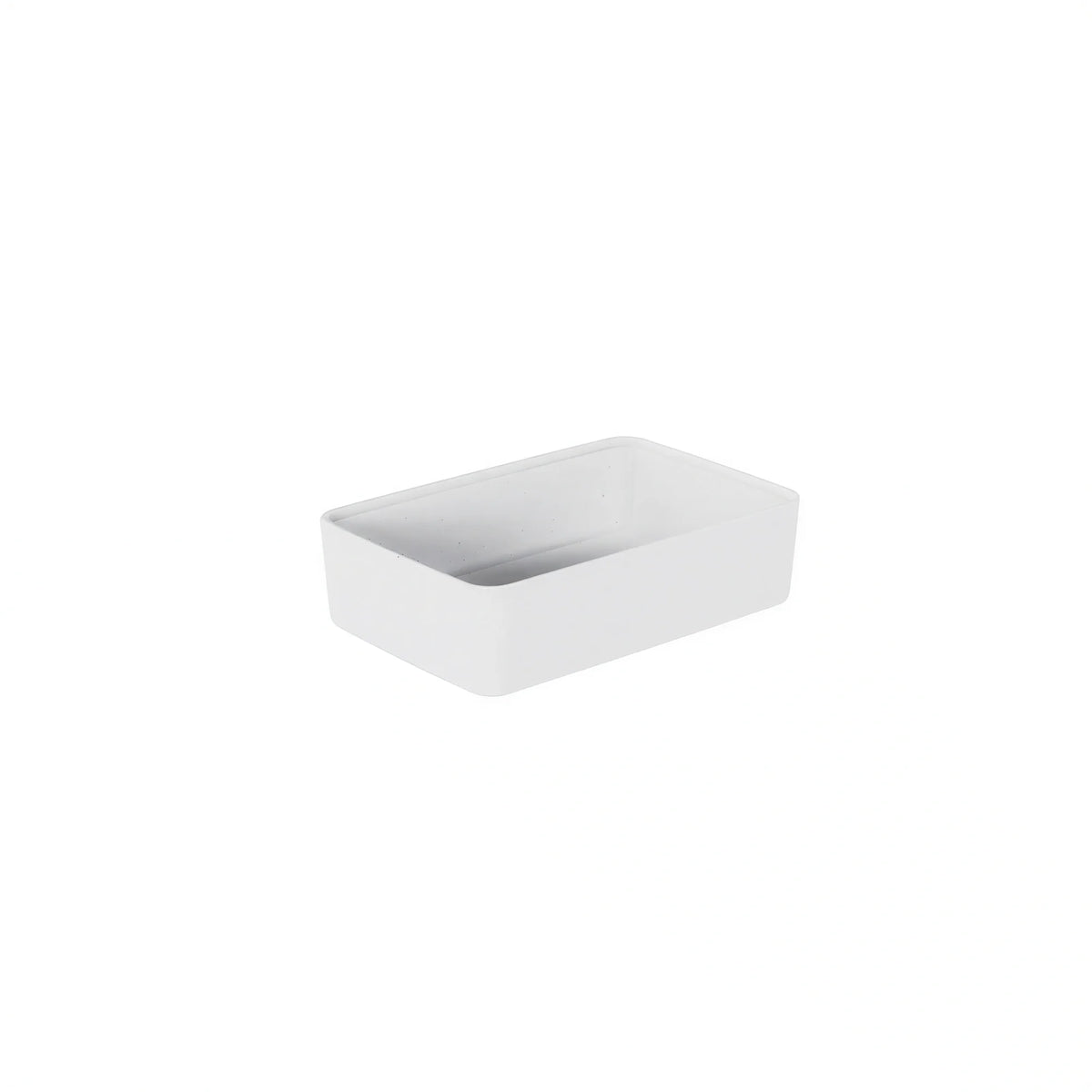 Dalebrook Kata Rectangular Melamine Crock — White, 2 qt, 10-1/4″