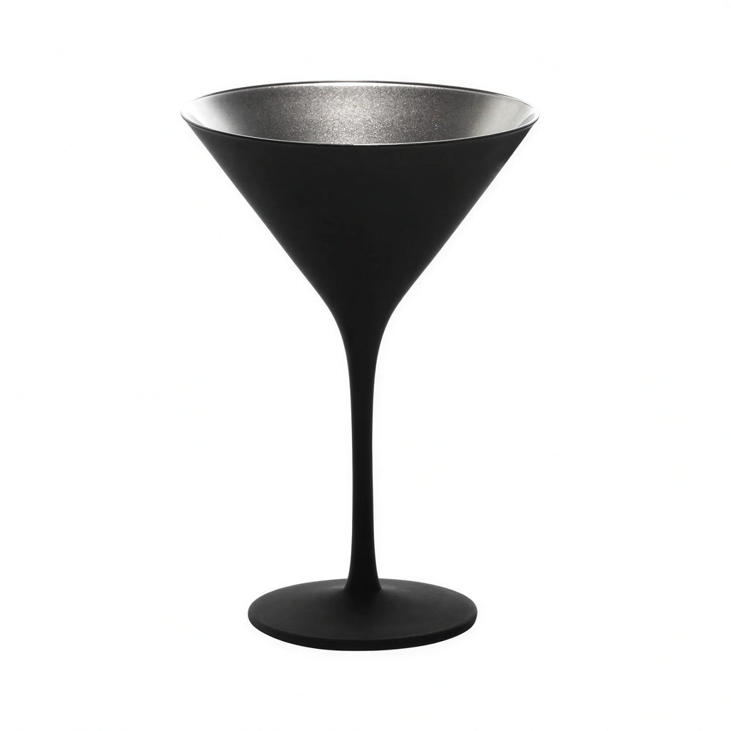 Stolzle Glisten Martini Glass — Black, 8-1/2 oz, Case of 24 (Z14025EL097)