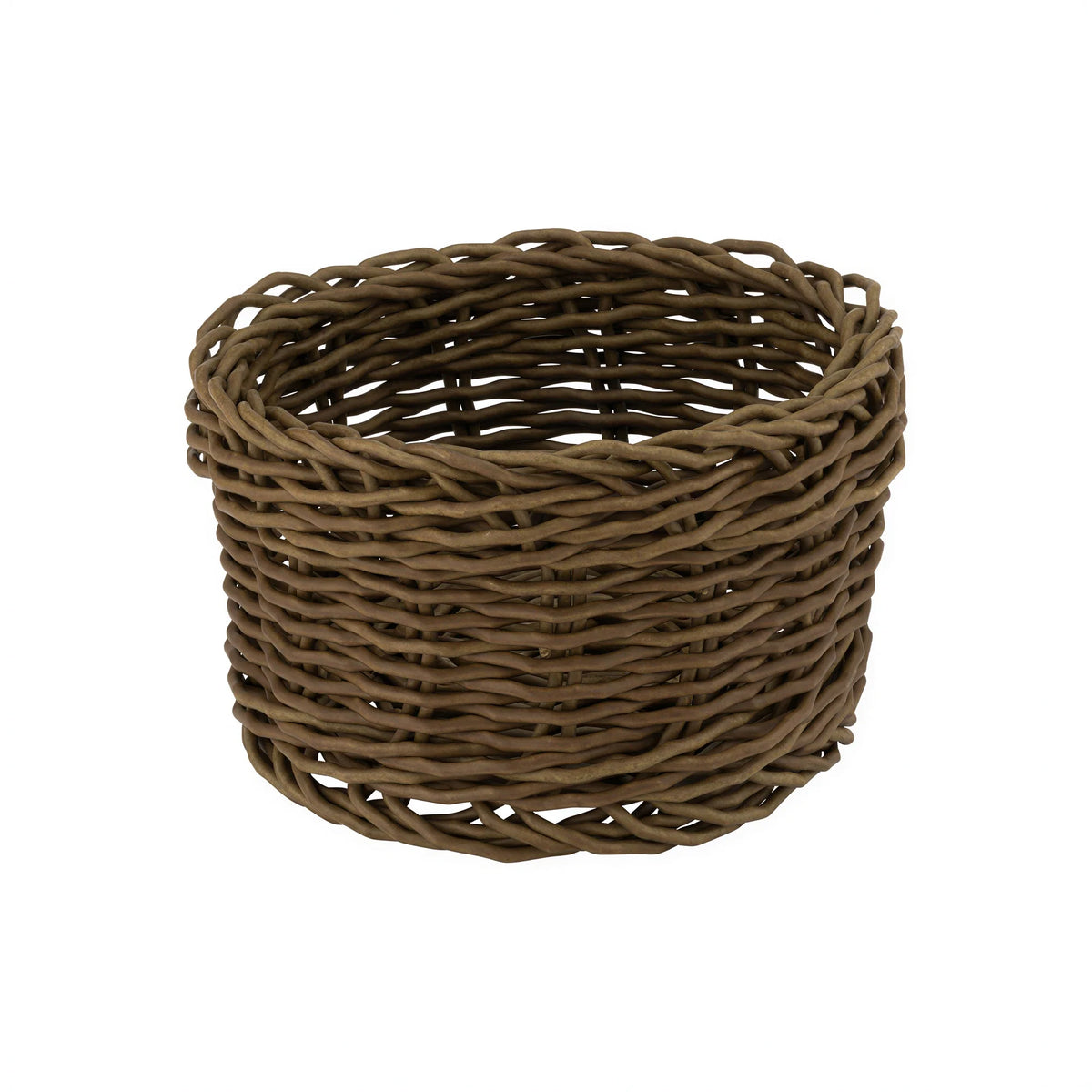 Dalebrook Willow Round Brown Polywicker Fast Food Basket