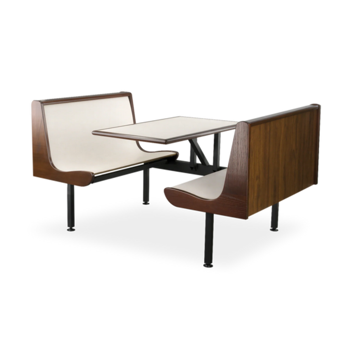Restaurant Booth Table Set — 59″, Laminate Bench Seats