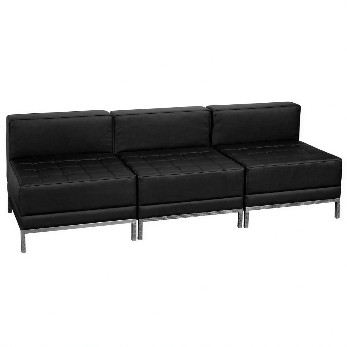 Imagination Modular Lounge Chairs — 3 Pieces, Black